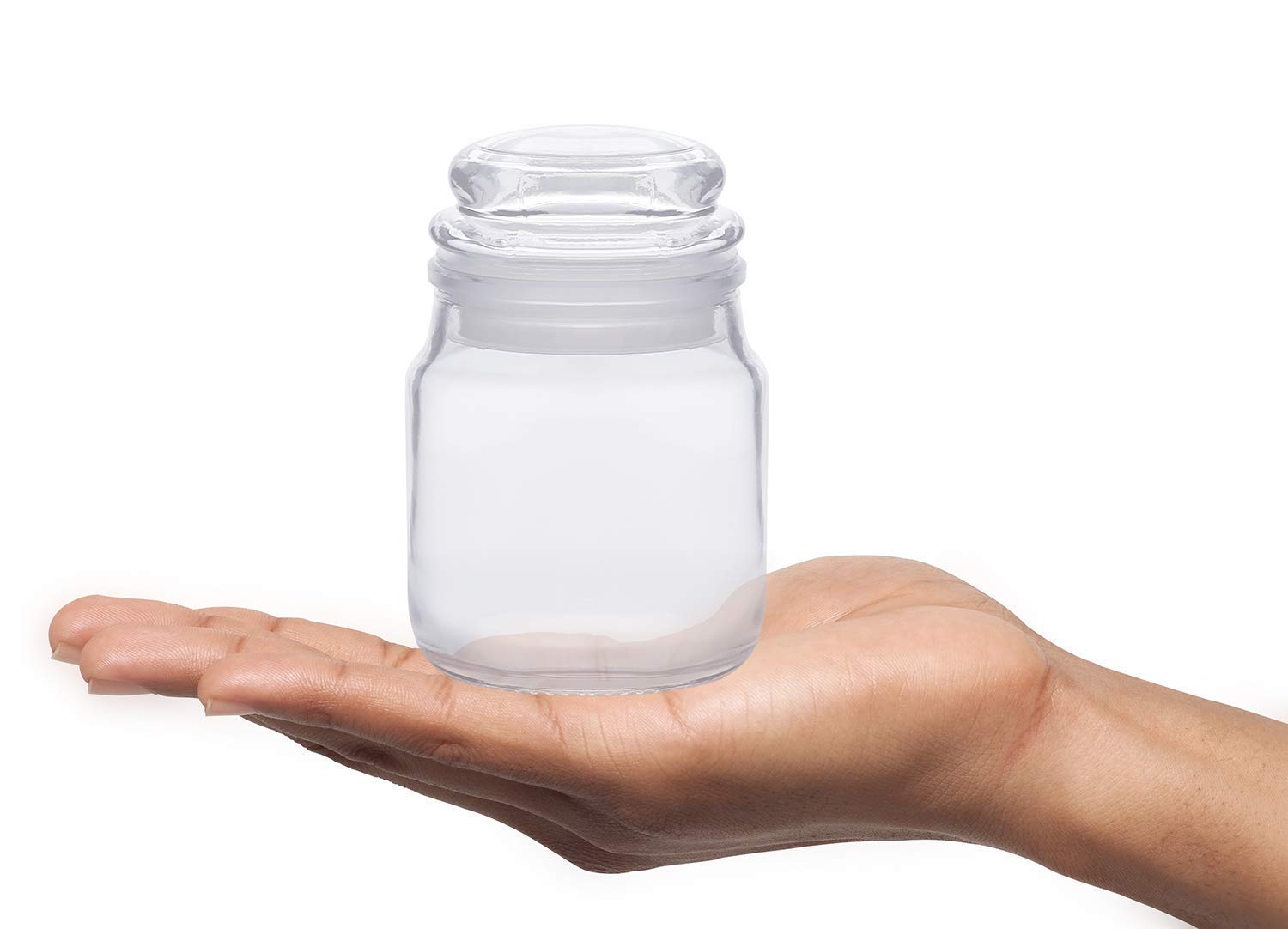 Cloudmart 100Ml Spice Storage Glass Jar, Kitchen Storage Jars, Honey Jar And Container, Spice Masala Jar - Airtight Lid With Rub